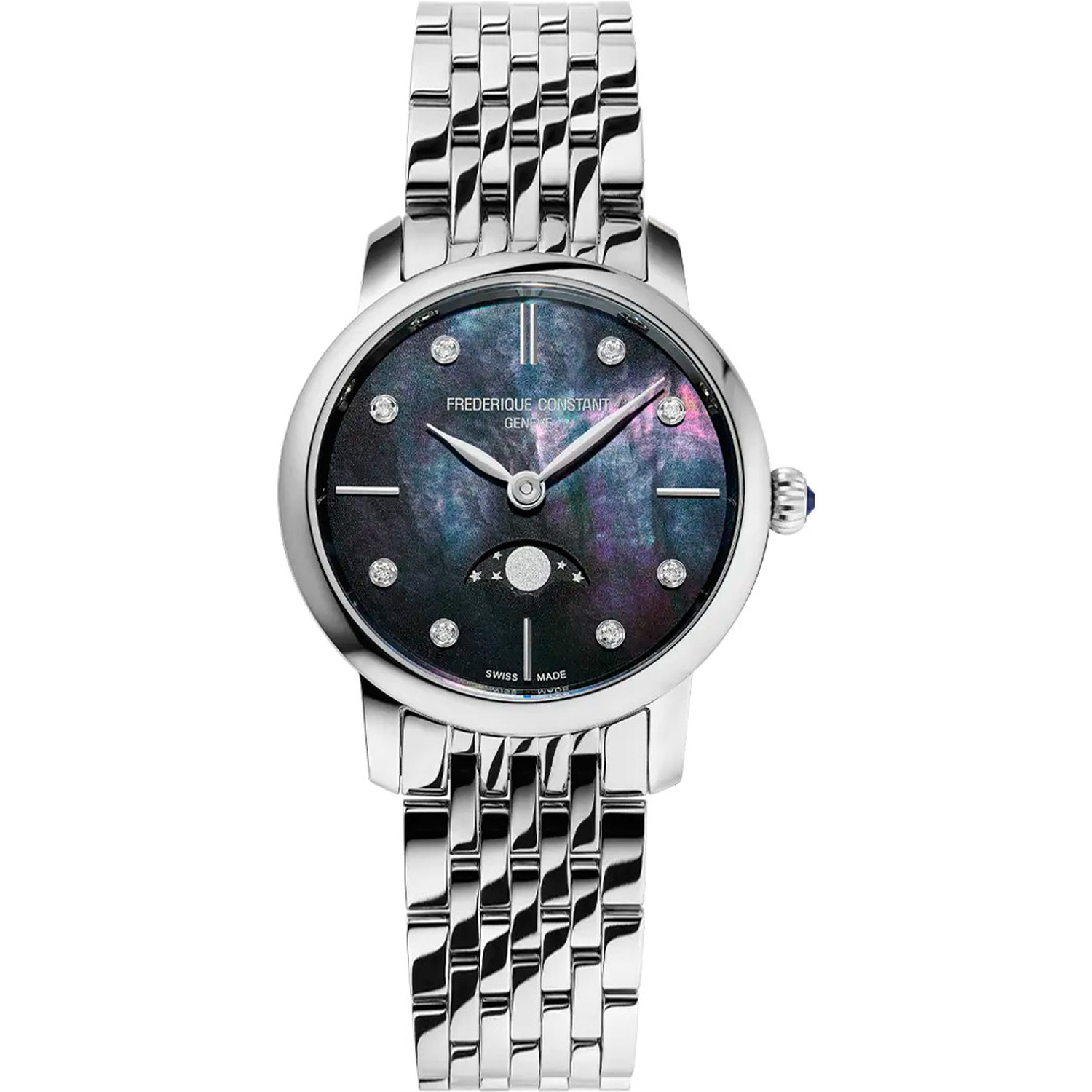Часы Frederique Constant Slim Line Moonphase FC-206MPBD1S6B
